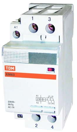 TDM ELECTRIC SQ0213-0010 Контактор модульный КМ63/2-63 1НО;1НЗ TDM